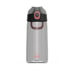 Μπουκάλι Tritan Διπλής Πόσης Minimalist Series 600ml Μαύρο