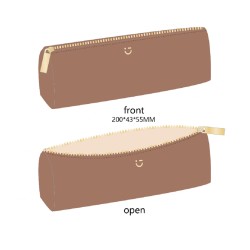 Θήκη Γραφικής Ύλης PU Minimalism Retro Collection Mocha...