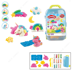 Suitcase Modeling Clay Set Series (12 Colors)(Unicorn)