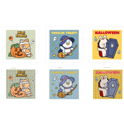Κορνίζα Ζωγραφικής με Διαμάντια Halloween Mini Family