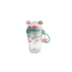 LuLu the Piggy Collection Water Bottle with Decoration &...