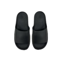 Puff Series Men's Bathroom Slippers(Black,41-42)