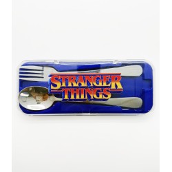 Σετ Μαχαιροπίρουνα Πιρούνι και Κουτάλι Stranger Things Μπλε