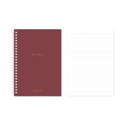 Βιβλίο Minimalism Retro A4 PP σπιράλ 90 φύλλα Wine Red