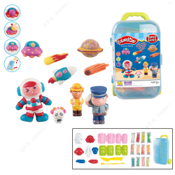 Suitcase Modeling Clay Set Series (12 Colors)(Space)