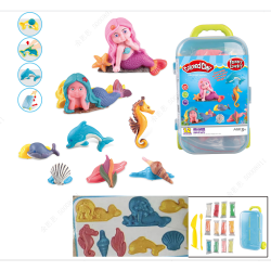 Suitcase Modeling Clay Set Series (12 Colors)(Mermaid)