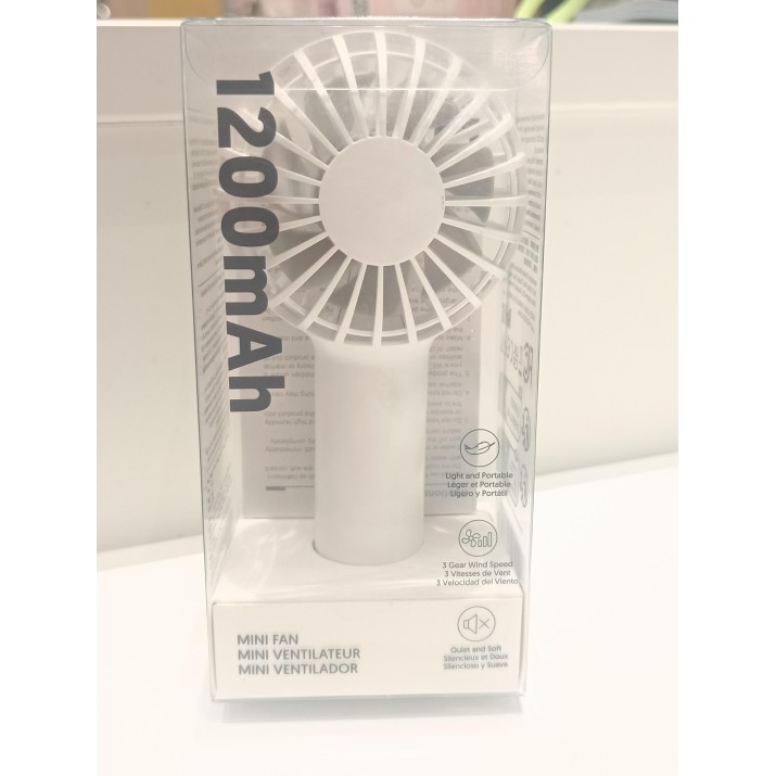 Μίνι Ανεμιστήρας Candy Series 1200mAh Λευκό