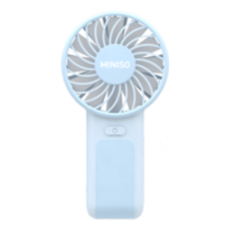 Macaron Series 1200mAh Portable Handheld Fan(Blue)