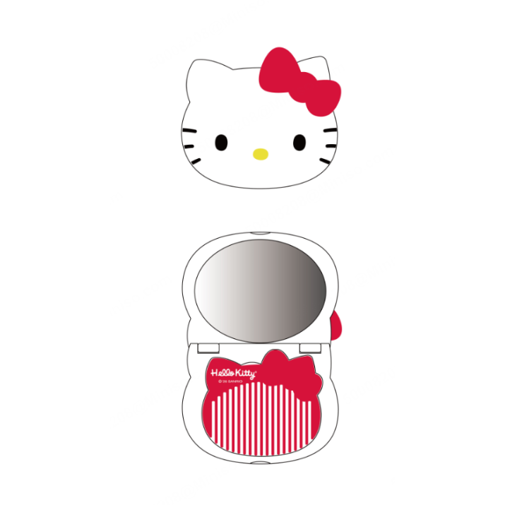 Hello Kitty Σετ Καθρέφτης & Χτένα Φορητό
