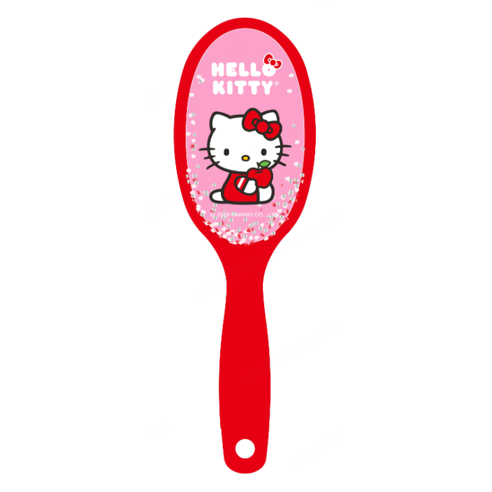 Hello Kitty Βούρτσα Μαλλιών Paddle Οβάλ με Glitter