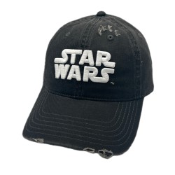 Star Wars Collection Washed Ripped Baseball Cap(Black)