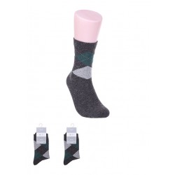 Men'sDiamondPatternSocks(Grey)