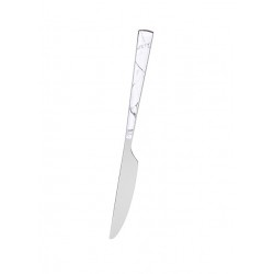 Marble Pattern Stainless Steel Dinner Knife-White