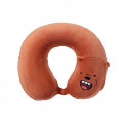 We Bare Bears- Memory Foam U-shaped Pillow (Brown)