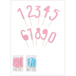 Number 0-9 Cake Toppers