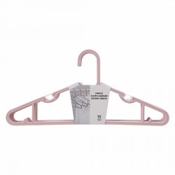 Simple Cloth Hanger 10 Counts(Pink)