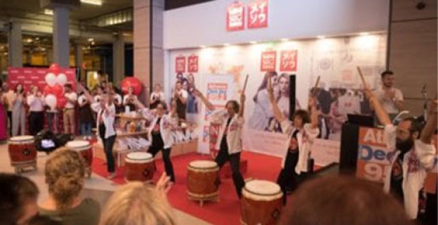 Taiko Drummers at the opening of Athens