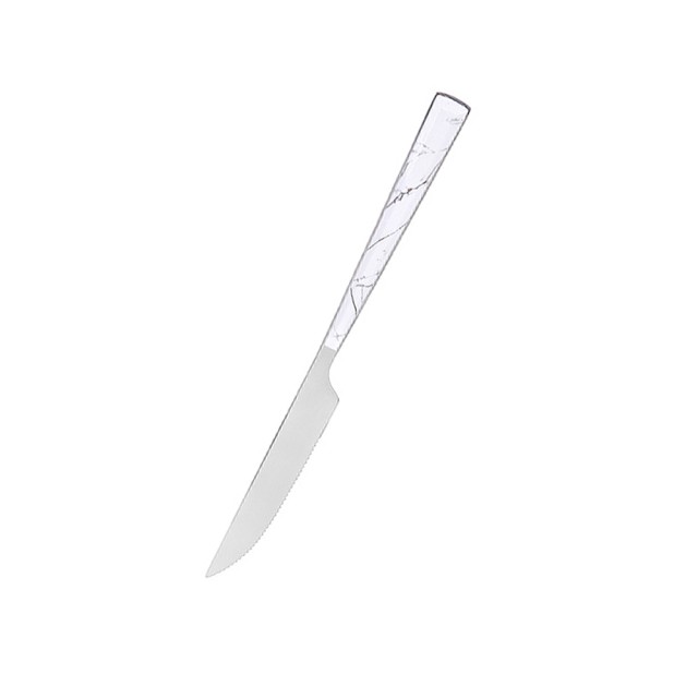 Μαχαίρι με Σχέδιο Μάρμαρο - Λευκό 15cm