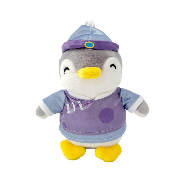 Plush Keychain with Penguin Travels to China
