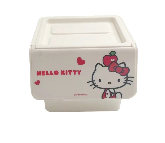 Organization Box Plastic with Hello Kitty Lid