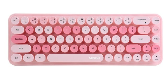 Wireless Keyboard Model: SK-676AG Pink
