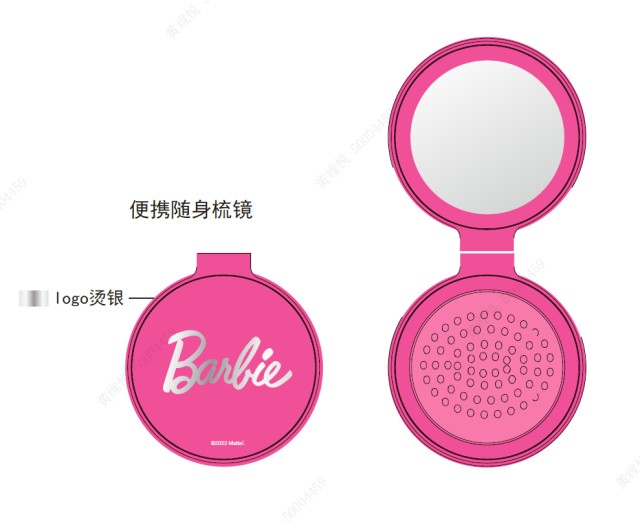 Barbie Travel Mirror Comb
