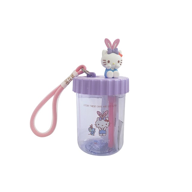 Plastic glass 520ml with Hello Kitty figure