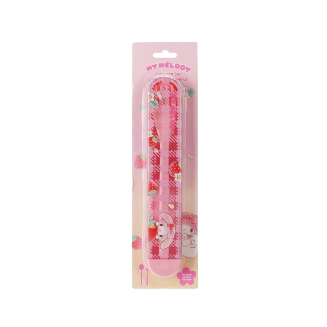 Sanrio My Melody Plastic Cutlery Set in Case