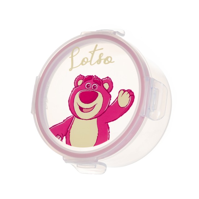 Food Container Plastic 350ml with Disney Pixar Lotso Sealing Clip