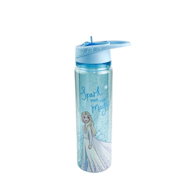 Μπουκάλι Πλαστικό με Αναδιπλούμενο Καλαμάκι και Χερούλι 500ml Elsa