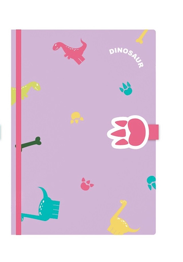 Notebook A5 64 Sheets Dinosaur Pink