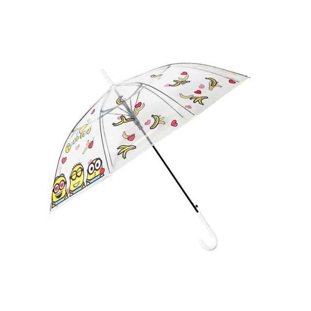 Ομπρέλα Με Μπαστούνι Minions Διάφανη