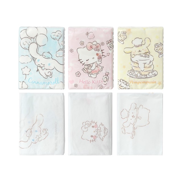 Χαρτομάντηλα με Χαρακτήρες Sanrio 9τμχ