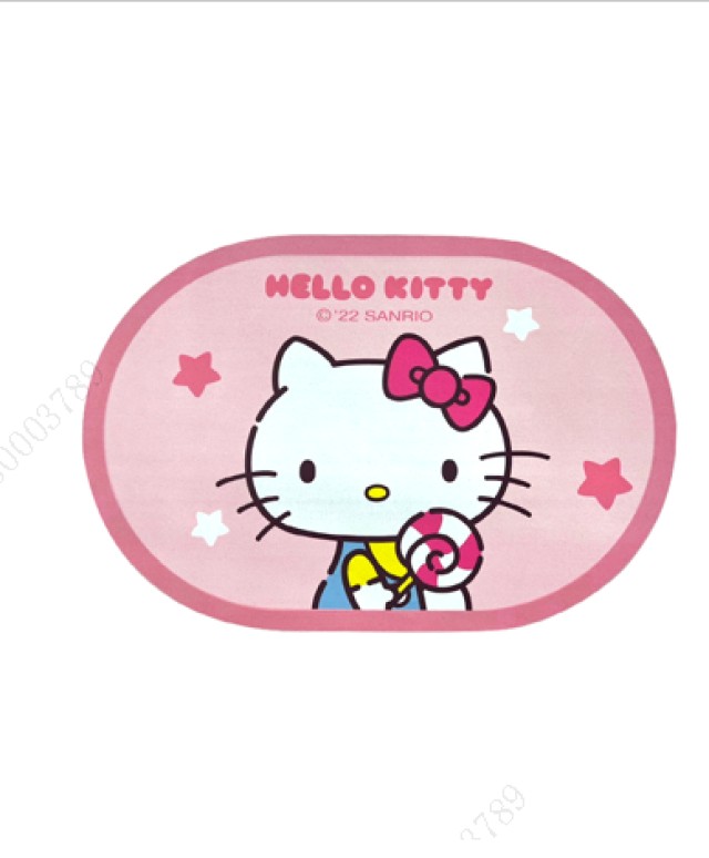 Oval Mat with Sanrio Hello Kitty Characters