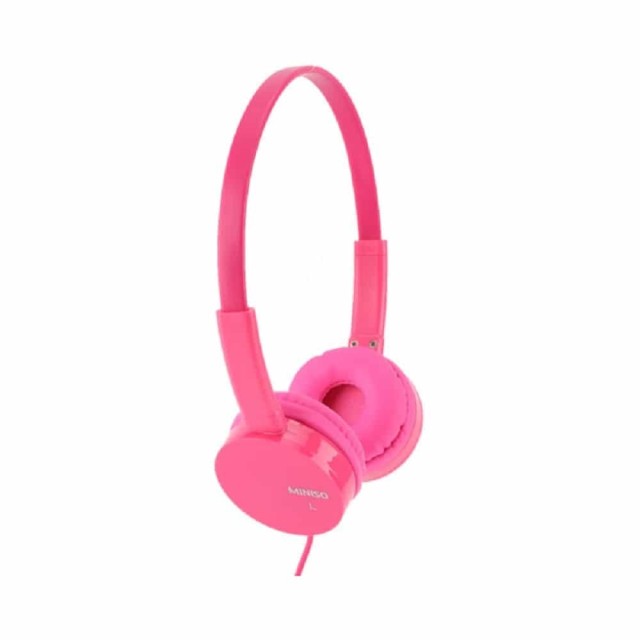 Ακουστικά Κεφαλής Ενσύρματα Ροζ