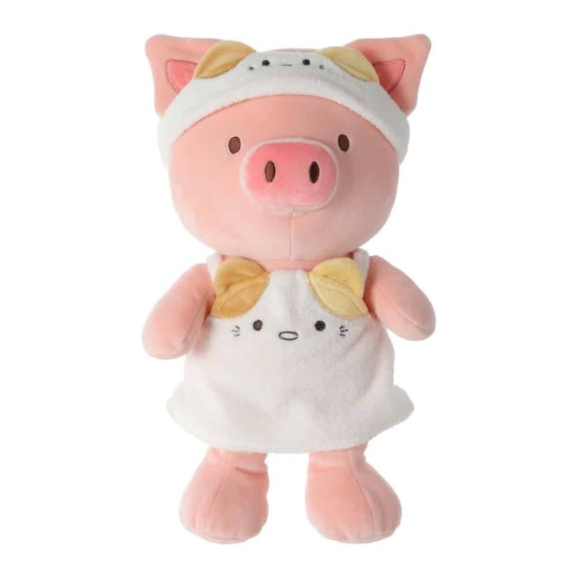 Plush Piglet with Cat Pajamas 23cm