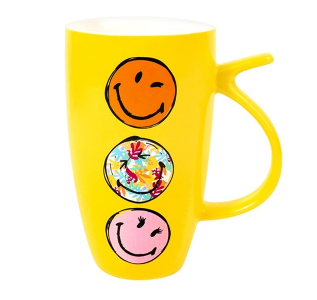 SmileyWorld Ceramic Mug 560ml Yellow