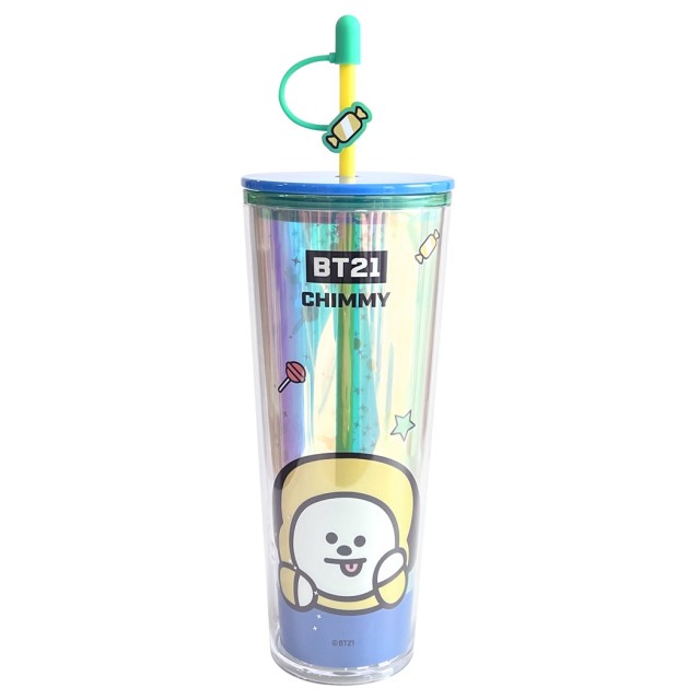 Ποτήρι Πλαστικό με Διπλό Τοίχωμα 800ml BT21 CHIMMY