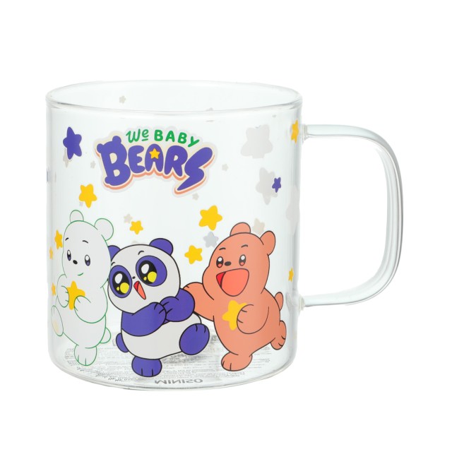 We Bare Bears Babies Glass Cup 420ml
