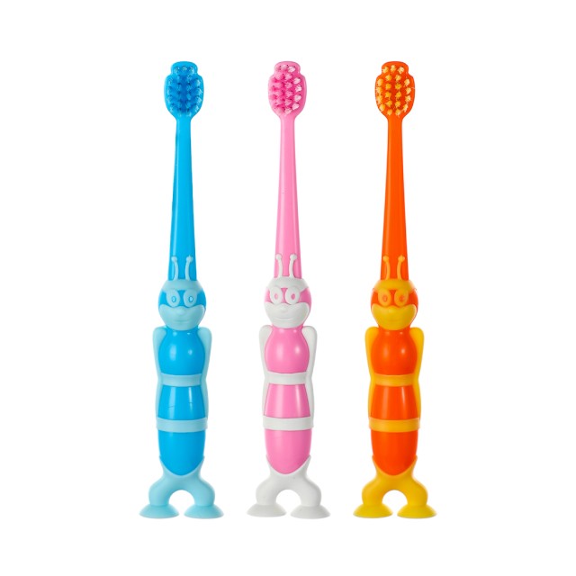 Set of 3pcs Children's Toothbrushes with Animals