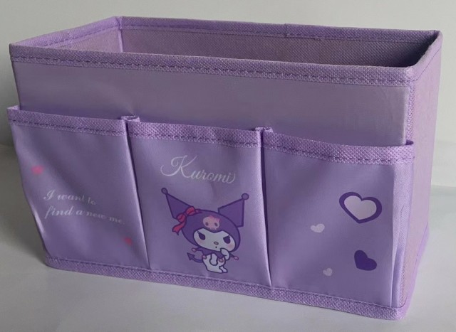 Fabric Organization Box with Kuromi Cases