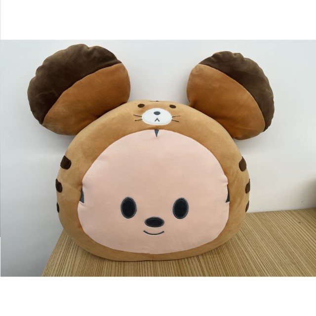 Round Mickey Mouse Pillow with Mouse Hood