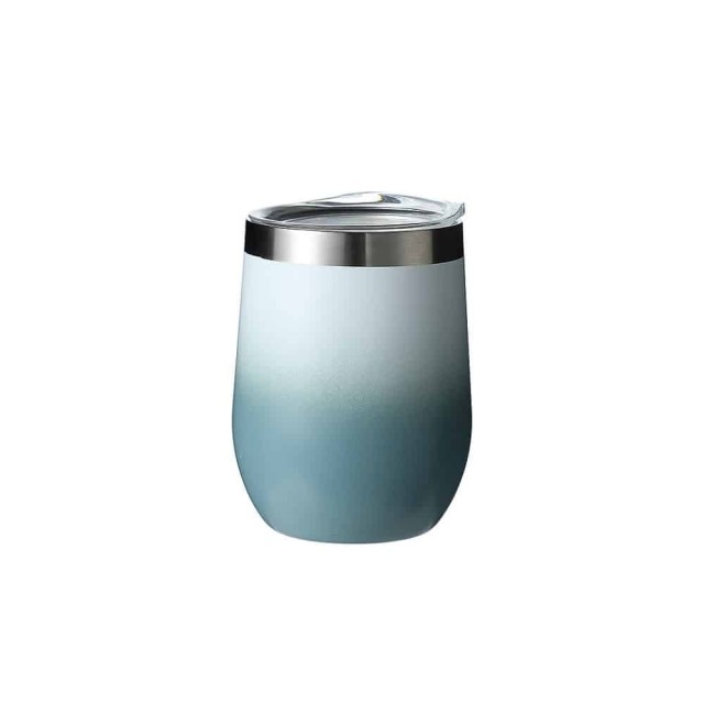 Isothermal glass 343ml Gradient White-Blue