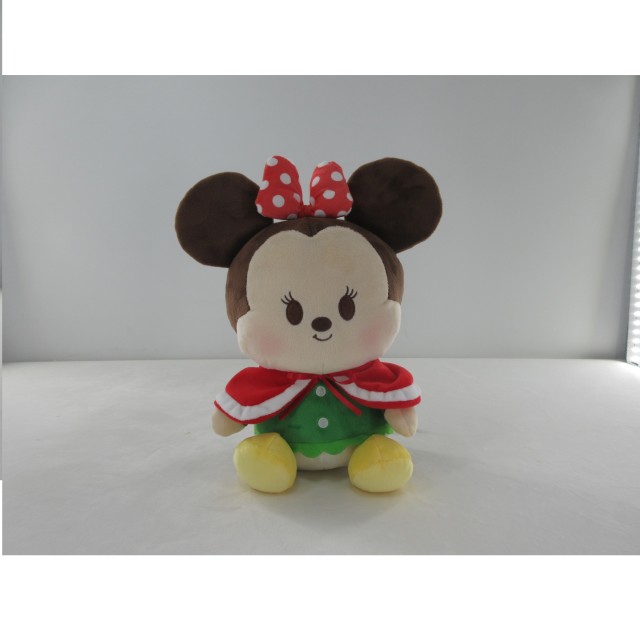 Λούτρινο Χριστουγεννιάτικο Καθιστό Minnie Mouse 25cm