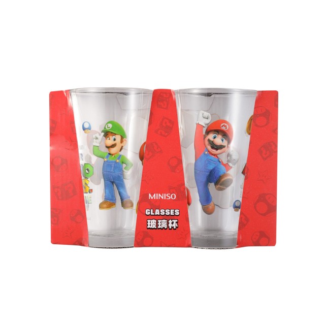 Set of Glass Glasses 470ml Super Mario 2pcs