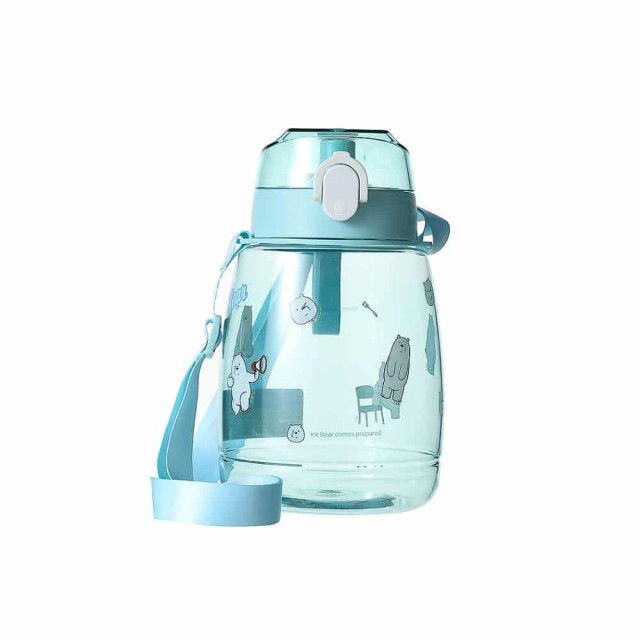 Plastic bottle with strap 1300ml We Bare Bears Ice Bear