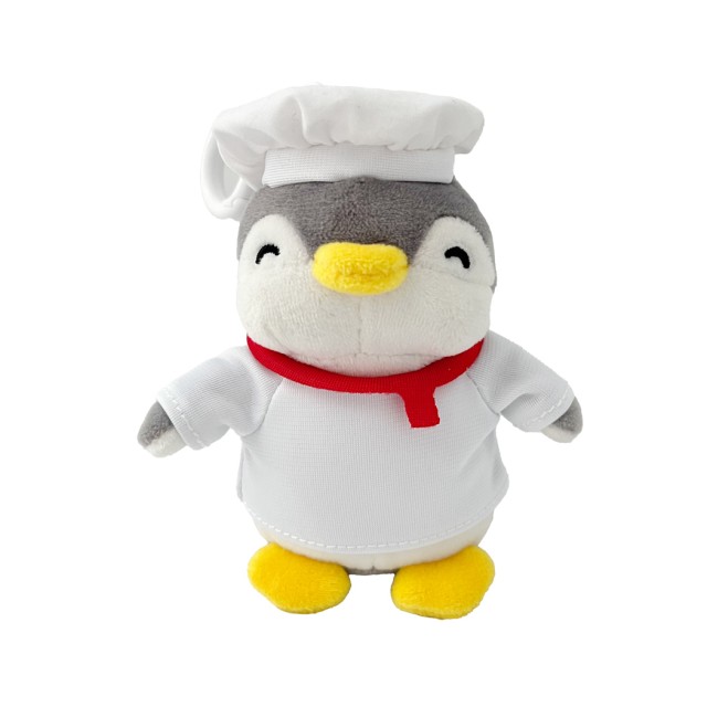 Plush Keychain with Penguin Travels in Italy