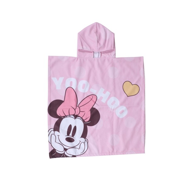 Children's Bath Towel with Minnie Mouse Hood 70x70cm