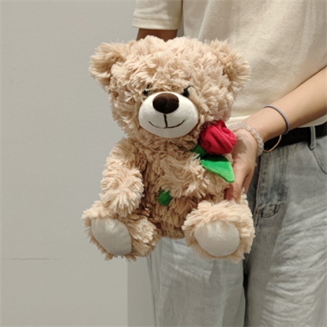 Teddy Bear with Rose 25cm St. Valentine
