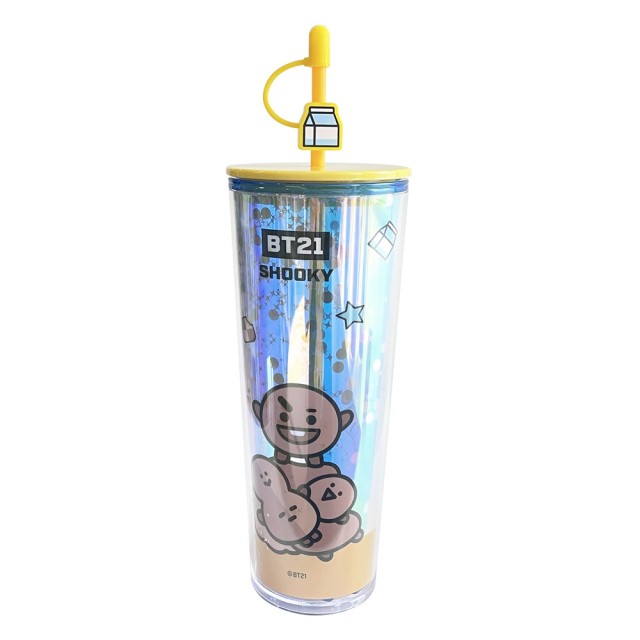 Ποτήρι Πλαστικό με Διπλό Τοίχωμα 800ml BT21 SHOOKY